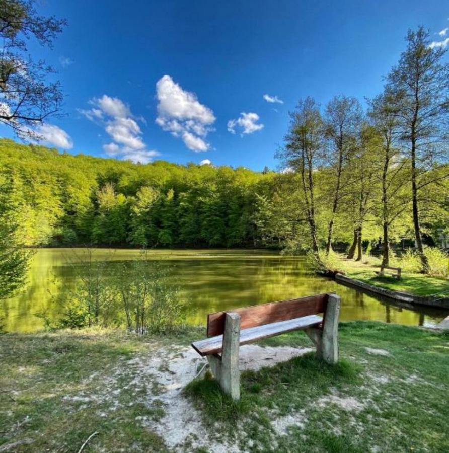 Ferienhaus Direkt Am Badesee Bungalow 11 Schonsee Urnshausen Bagian luar foto